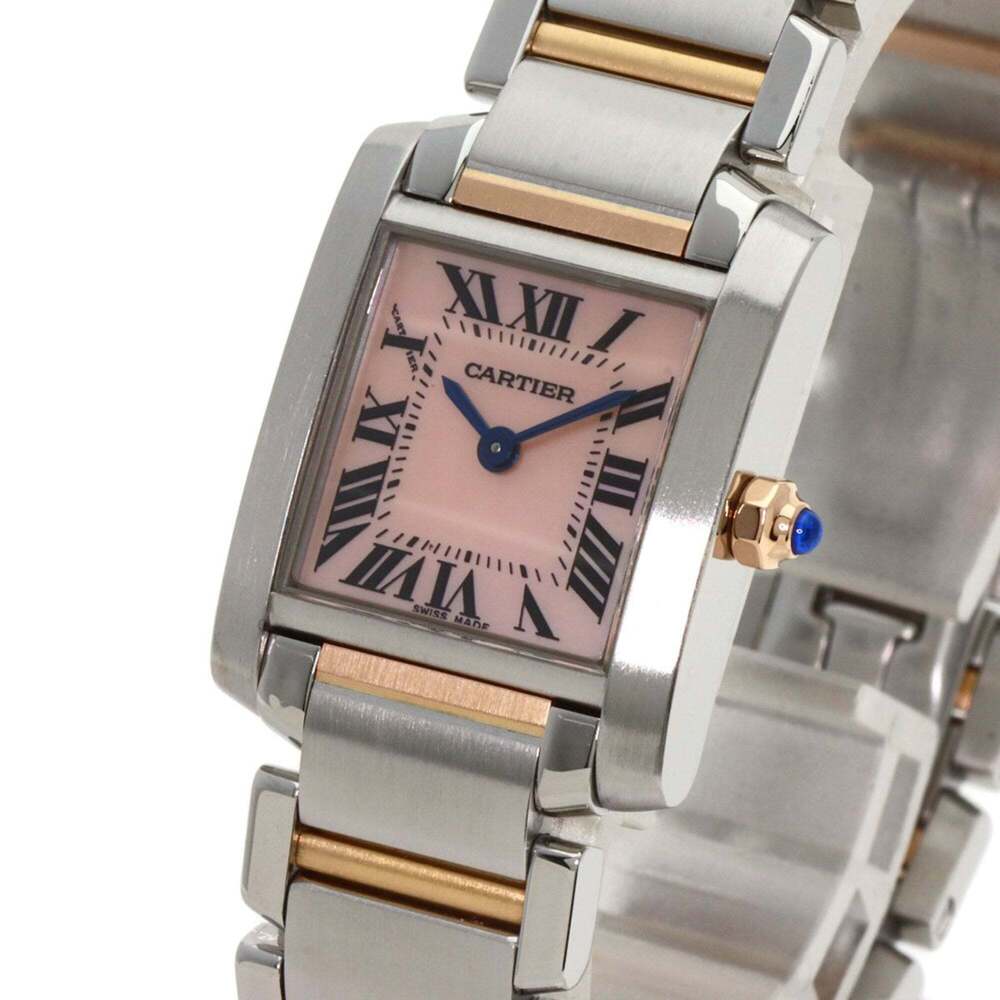 Cartier W51027Q4 Tank Francaise SM Watch Stainless Steel SSxK18PG Ladies CARTIER - Picture 3 of 11